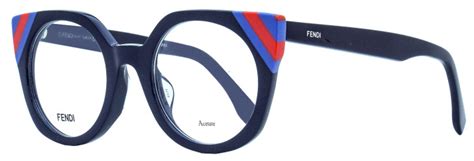 FENDI Oval Eyeglasses FF0246 PJP Dark Blue 48mm.